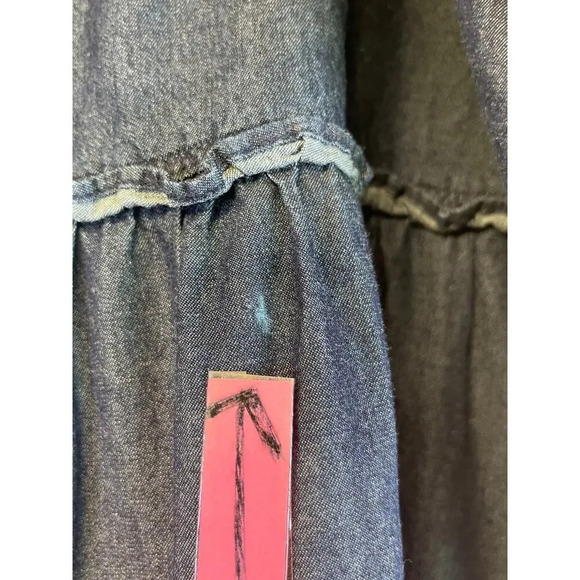 Avenue Jeans Womens 14/16 Blue Jean Elastic Waist HOBO/Cottage core Skirt - Picture 4 of 10